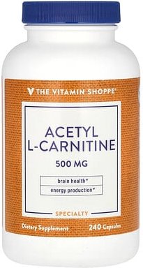 The Vitamin Shoppe, Acetyl L-Carnitine, Acetyl-L-Carnitin, 500 mg, 240 Kapseln