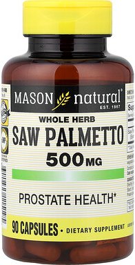 Mason Natural, Ganze Kräuter-Sägepalme, 500 mg, 90 Kapseln