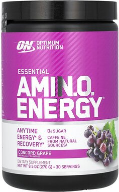 Optimum Nutrition, Essential Amin.O. Energy®, Concord Grape, Concord-Traube, 270 g (9,5 oz.)