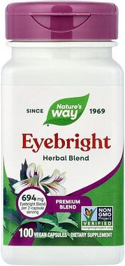 Nature's Way, Eyebright, Herbal Blend, Gemeiner-Augentrost, Kräutermischung, 100 vegane Kapseln