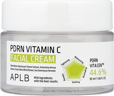 APLB, PDRN Vitamin C Facial Cream, Gesichtscreme mit Vitamin C, 55 ml (1,86 fl. oz.)