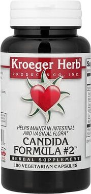 Kroeger Herb Co, Candida Formula #2™, 100 pflanzliche Kapseln