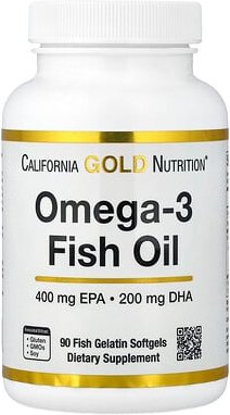California Gold Nutrition, Omega-3 Fish Oil, Vivomega Triglyceride, Omega-3-Fischöl, Vivomega-Triglycerid, 1.000 mg, 90 ...