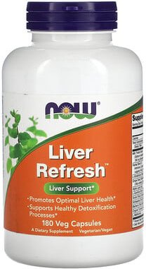 NOW Foods, Liver Refresh, Unterstützung der Leber, 180 pflanzliche Kapseln