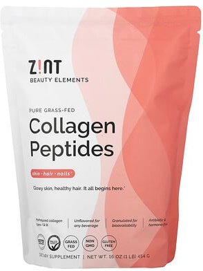 Zint, Pure Grass Fed Collagen Peptides, Unflavored, Kollagenpeptide von grasgefütterten Kühen, geschmacksneutral, Beutel...