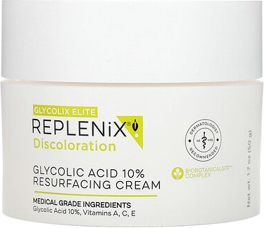 Replenix, Discoloration, Glycolic Acid 10% Resurfacing Cream, Hauterneuerungscreme mit 10% Glycolsäure, ohne Duftstoffe,...