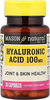 Mason Natural, Hyaluronic Acid, Hyaluronsäure, 100 mg, 30 Kapseln