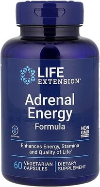 Life Extension, Adrenal Energy Formula, Nebennieren-Energieformel, 60 pflanzliche Kapseln