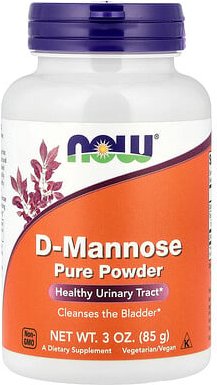 NOW Foods, Certified Organic D-Mannose, biozertifizierte D-Mannose, reines Pulver, 85 g (3 oz.)