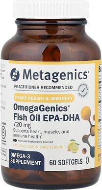 Thumbnail - Metagenics, OmegaGenics EPA-DHA 720, Natürliche Zitrone-Limette, 60 Weichkapseln