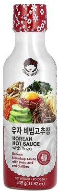 Jayone, Ajumma Republic, Korean Hot Sauce With Yuzu, koreanische scharfe Sauce mit Yuzu, 335 g (11,82 oz.)