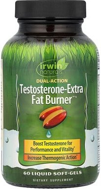 Thumbnail - Irwin Naturals, Testosterone-Extra Fat Burner, 60 Weichkapseln