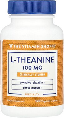 The Vitamin Shoppe, L-Theanine, L-Theanin, 100 mg, 120 pflanzliche Kapseln