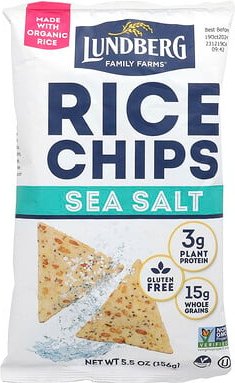 Lundberg, Rice Chips, Reis-Chips, Meersalz, 156 g (5,5 oz.)