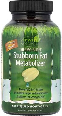 Irwin Naturals, Thermo-Burn Stubborn Fat Metabolizer™, Fettverbrenner mit thermogener Wirkung, 60 flüssige Weichkapseln