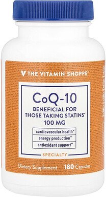 The Vitamin Shoppe, CoQ-10, 100 mg, 180 Kapseln
