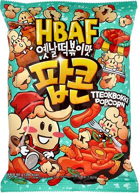 HBAF, Ttekpokki Popcorn, 80 g