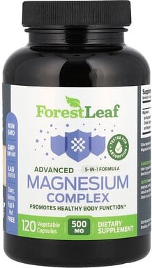 Forest Leaf, Advanced Magnesium Complex, hochentwickelter Magnesiumkomplex, 500 mg, 120 pflanzliche Kapseln