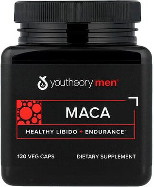Youtheory, Men, Maca, für Männer, 120 pflanzliche Kapseln (500 mg pro Kapsel)