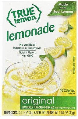 True Citrus, Echte Zitrone, authentische Limonade, 10 Packungen, 30 g (1,06 oz)