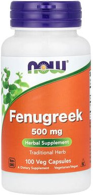 NOW Foods, Fenugreek, Bockshornklee, 500 mg, 100 pflanzliche Kapseln