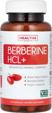 Healths Harmony, Berberin HCL+, 60 Kapseln