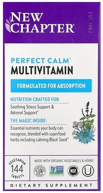 New Chapter, Perfect Calm Multivitamin, 144 pflanzliche Tabletten