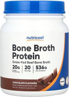 Nutricost, Bone Broth Protein, Knochenbrühe-Protein, Schokolade, 536 g (1,2 lb.)