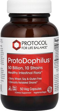 Protocol for Life Balance, ProtoDophilus, 50 Milliarden, 50 pflanzliche Kapseln
