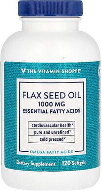 The Vitamin Shoppe, Flax Seed Oil, Leinsamenöl, 1.000 mg, 120 Weichkapseln