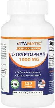 Thumbnail - Vitamatic, L-Tryptophan, 1.000 mg, 120 Tabletten
