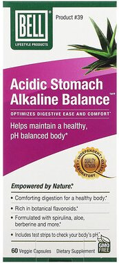 Bell Lifestyle, Saurer Magen, alkalisches Gleichgewicht, 60 pflanzliche Kapseln