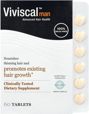 Viviscal, Man, Advanced Hair Health, Ergänzungsmittel für verbesserte Haargesundheit, 60 Tabletten
