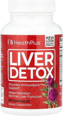 Health Plus, Liver Detox™, Ergänzungsmittel für die Lebergesundheit, 60 Kapseln