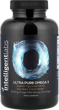 Intelligent Labs, Ultra Pure Omega 3, ultrareines Omega 3, 120 Weichkapseln (750 mg pro Weichkapsel)