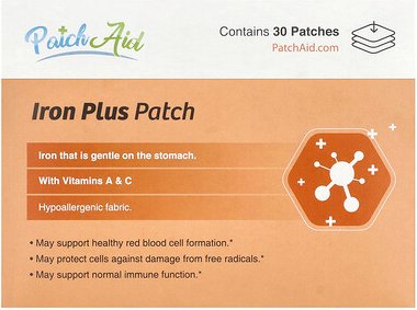 PatchAid, Iron Plus Patch, Eisen-Pflaster, 30 Pflaster