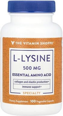Thumbnail - The Vitamin Shoppe, L-Lysine, L-Lysin, 500 mg, 100 pflanzliche Kapseln