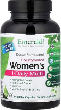 Thumbnail - Emerald Laboratories, CoEnzymated Women's 1-Daily Multi, 60 pflanzliche Kapseln