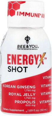 Bee & You, EnergyX™ Shot, koffeinfrei, 50 ml (1,69 fl. oz.)