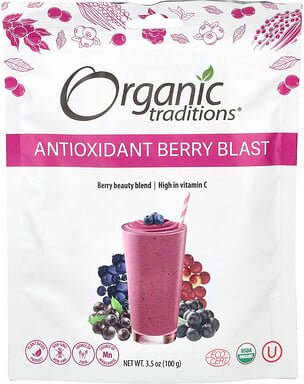 Organic Traditions, Antioxidans Berry Blast, 100 g (3,5 oz.)