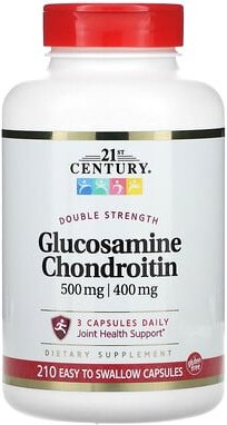 Thumbnail - 21st Century, Glucosamine Chondroitin, Glucosamin-Chondroitin, 210 einfach zu schluckende Kapseln