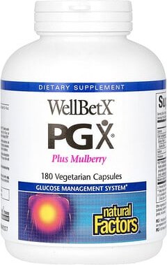 Natural Factors, WellBetX PGX, Plus Mulberry, Plus Maulbeere, 180 vegetarische Kapseln