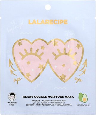 Lalarecipe, Heart Google Moisture Beauty Mask, 1 Tuchmaske, 7 g (0,24 oz.)