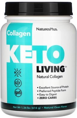 NaturesPlus, KetoLiving™, Natural Collagen, KetoLiving™, natürliches Kollagen, 616 g (1,36 lbs.)