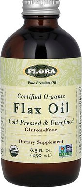 Flora, Certified Organic Flax Oil, zertifiziertes Bio-Leinöl, 250 ml (8,5 fl. oz.)