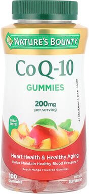 Nature's Bounty, CoQ-10 Gummies, CoQ-10-Fruchtgummis, Pfirsich-Mango, 100 Fruchtgummis (100 mg pro Fruchtgummi)