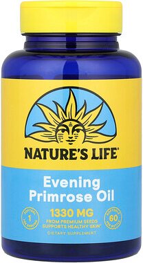 Nature's Life, Nachtkerzenöl, 1.300 mg, 60 Weichkapseln
