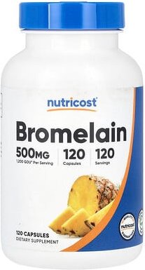 Nutricost, Bromelain, 500 mg, 120 Kapseln