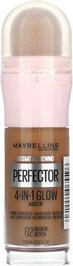 Maybelline, Instant Age Rewind, Perfector 4-in-1 Glow Make-up, 02 Medium, 20 ml (0,68 fl. oz.)