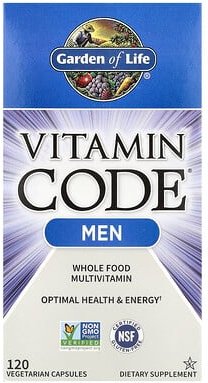 Thumbnail - Garden of Life, Vitamin Code®, Whole Food Multivitamin for Men, Vollwert-Multivitamin für Männer, 120 pflanzliche Kapsel...